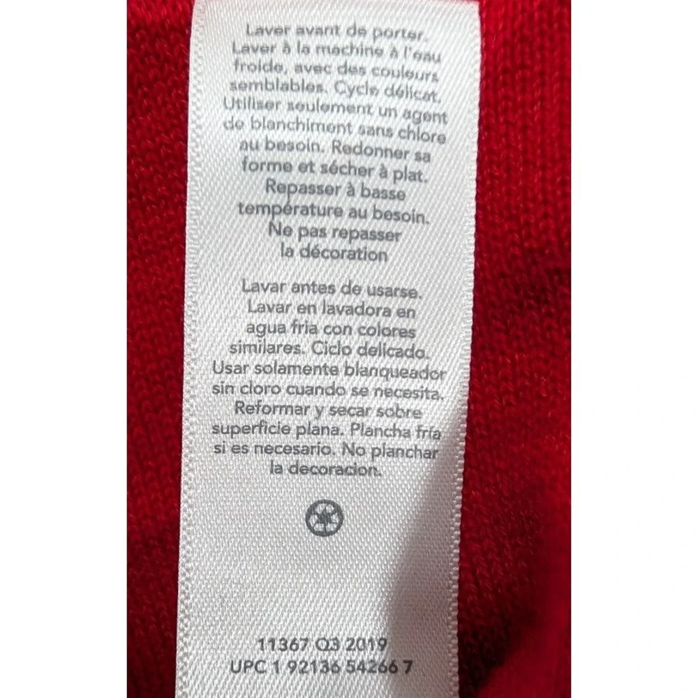 OshKosh B'gosh Kids Red Gingerbread Oh Snap Holiday Christmas Sweater 4T